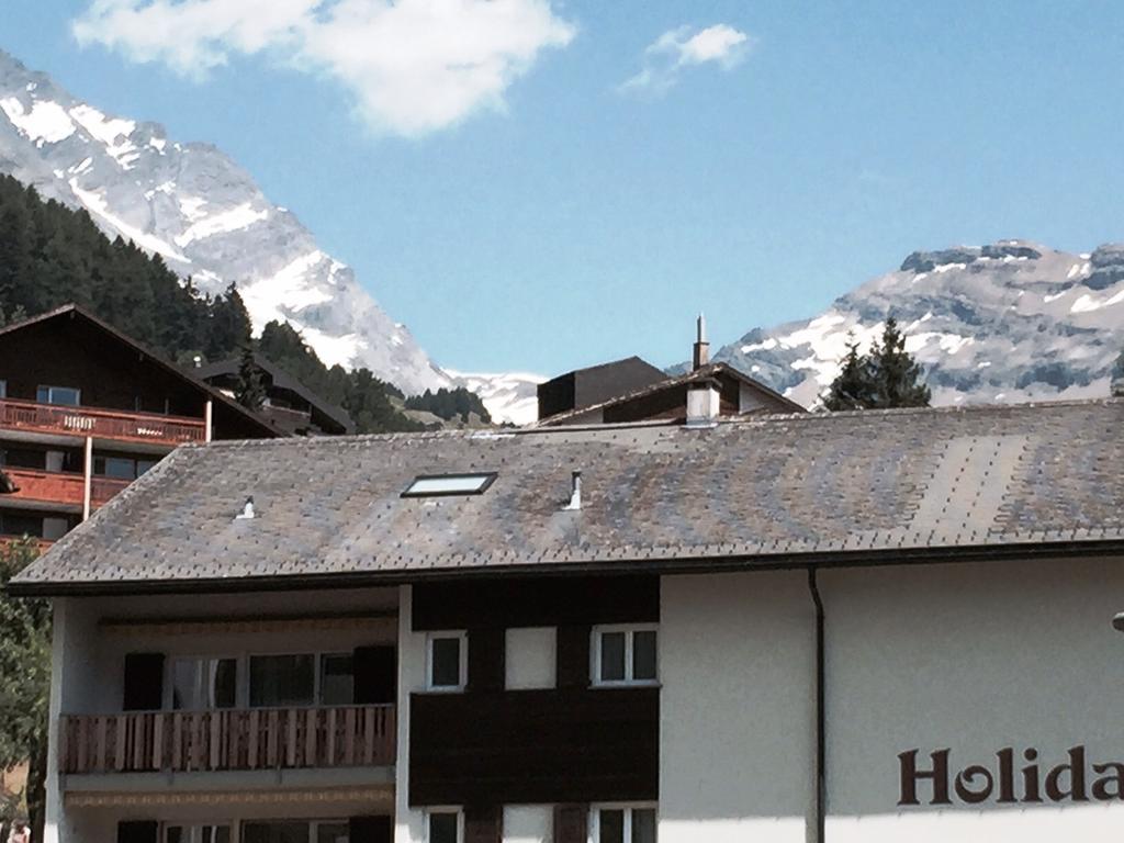 Ferienwohnung Haus Valesia Leukerbad Exterior foto